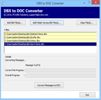 DBX to DOC Converter to Export DBX to DOC Files with Batch